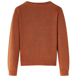 VidaXL børne cardigan strikket 92 cognac farvet