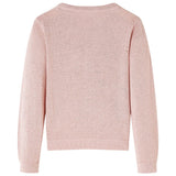 VidaXL Børnecardigan strikket 128 blød pink