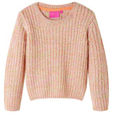 VidaXL børnetrøje strikket 128 blød pink
