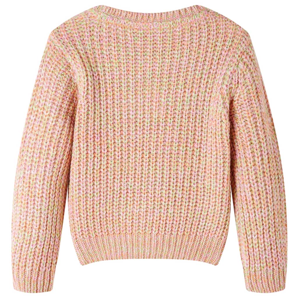 VidaXL børnetrøje strikket 128 blød pink