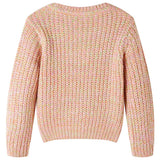 VidaXL børnetrøje strikket 128 blød pink