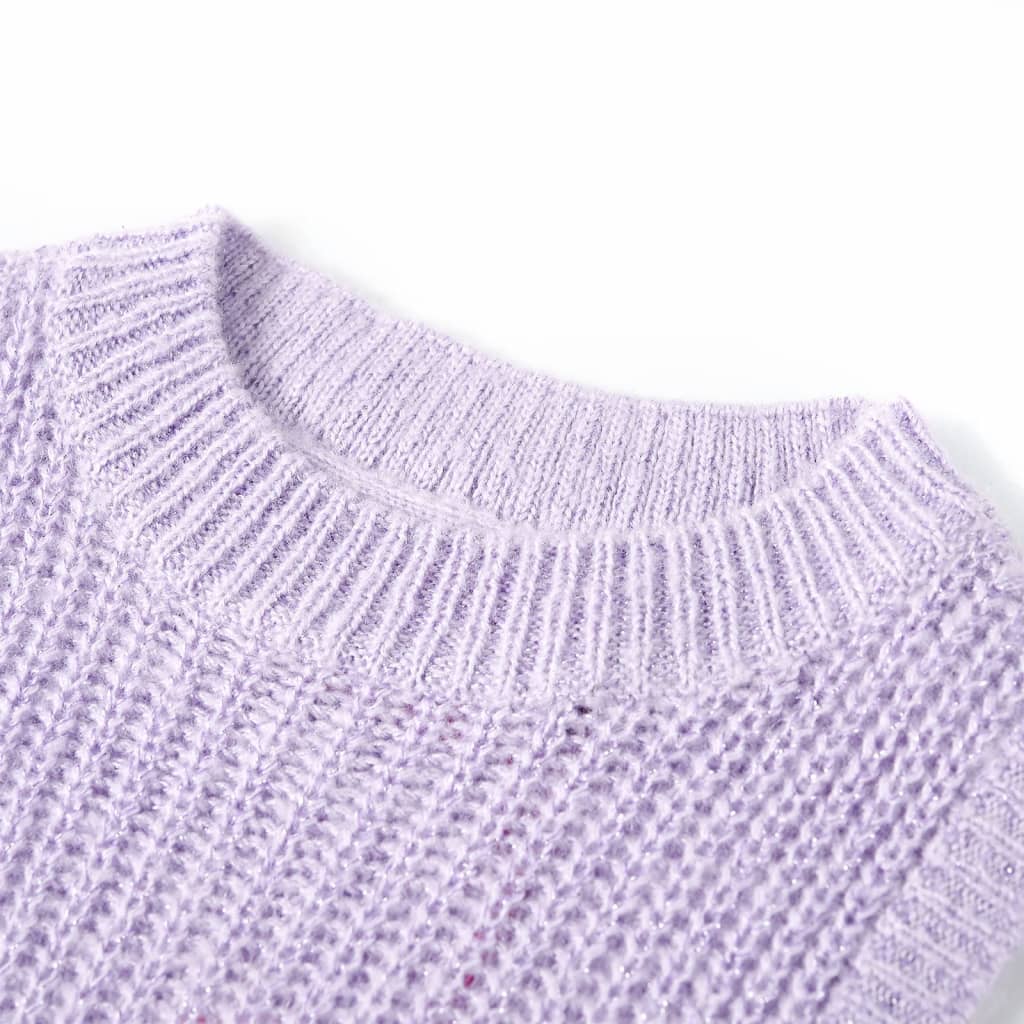 VidaXL Børne Spencer strikket 140 lys lilla