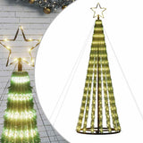 Vidaxxl LED juletræ 275 LEDs varm hvid 180 cm