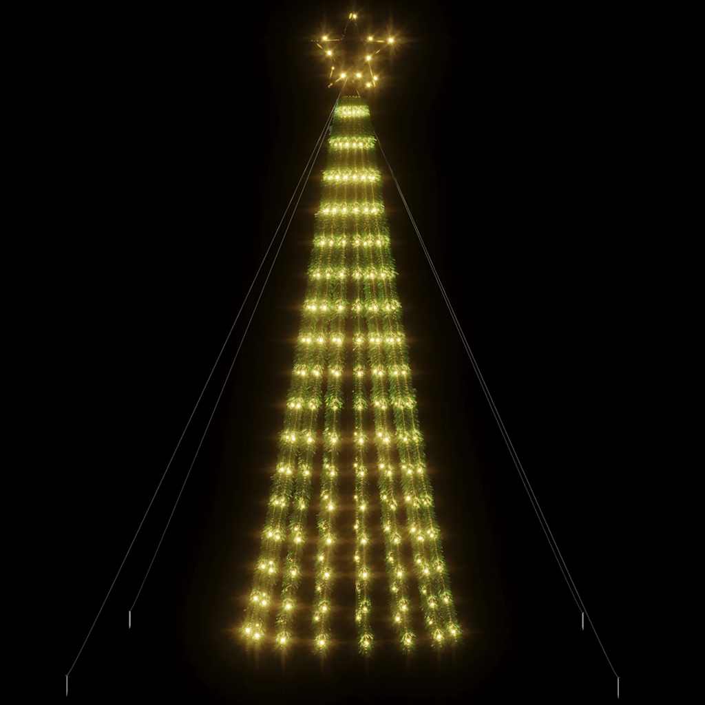 Vidaxxl LED juletræ 275 LEDs varm hvid 180 cm