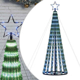 Vidaxxl LED juletræ 275 LEDs 180 cm blå