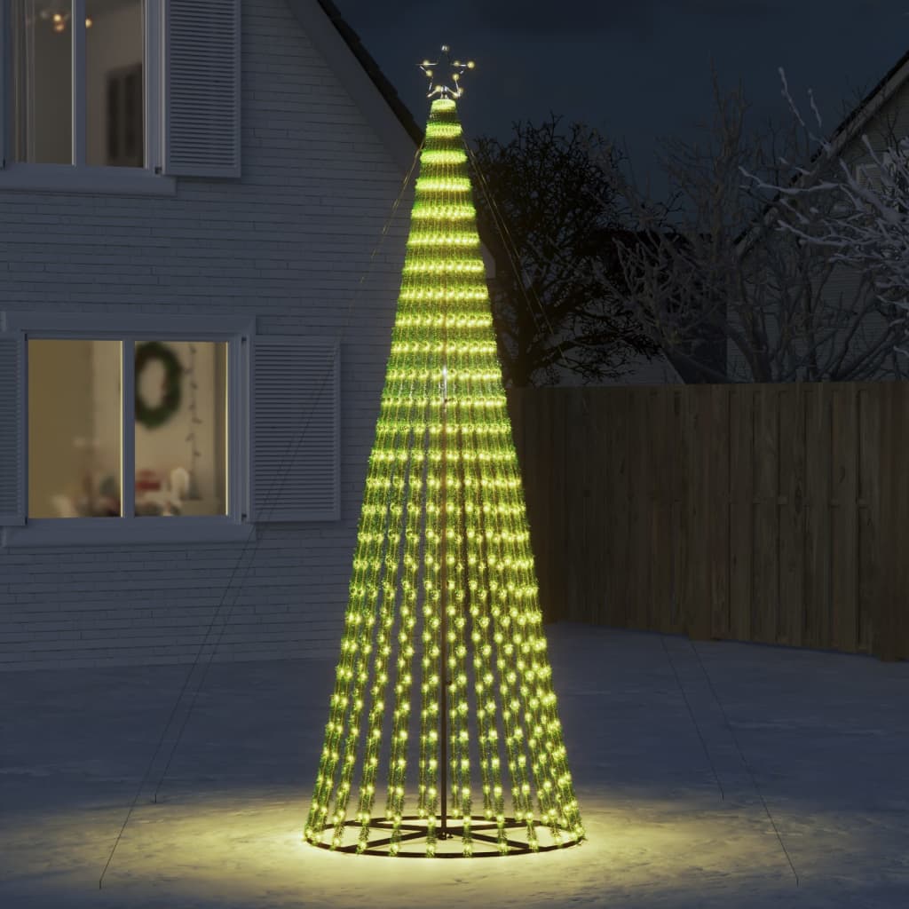 Vidaxxl LED juletræ 688 LEDs varm hvid 300 cm