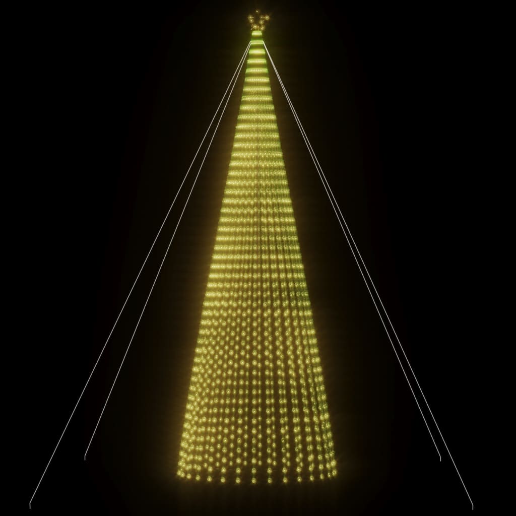 Vidaxxl LED juletræ 1544 LEDs 500 cm varm hvid