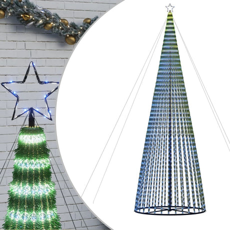 VidaXL Lyskegle 1544 blå LEDs 500 cm