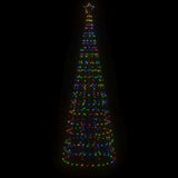 VidaXL LED juletræ med pigge 570 LEDs farverige 300 cm