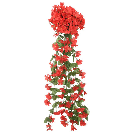 Vidaxx blomsterguirlander 3 stk 85 cm rød