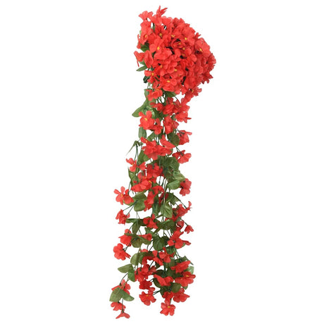 Vidaxx blomsterguirlander 3 stk 85 cm rød