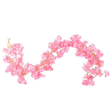 Vidaxx blomsterguirlander 6 stk 180 cm mørk pink