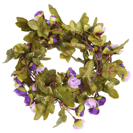 Vidaxx blomsterguirlander 6 stk 215 cm lys lilla