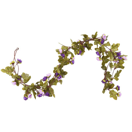 Vidaxx blomsterguirlander 6 stk 215 cm lys lilla