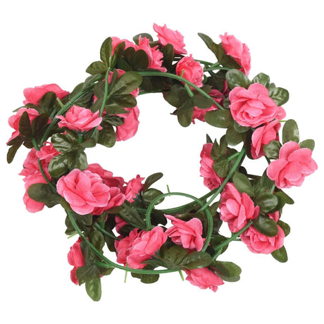 Vidaxx blomsterguirlander 6 stk 240 cm rød pink