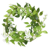 VidaXL blomsterguirlander 6 stk 200 cm hvid
