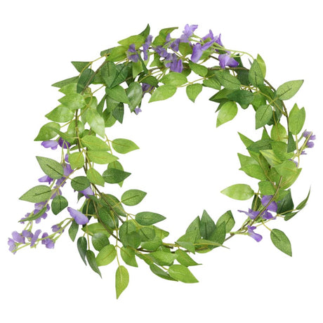 Vidaxx blomsterguirlander 6 stk 200 cm lilla