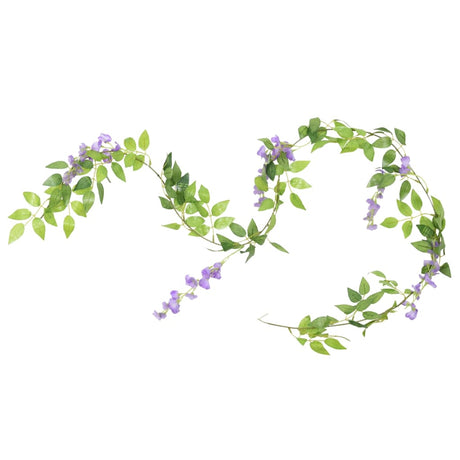 Vidaxx blomsterguirlander 6 stk 200 cm lilla