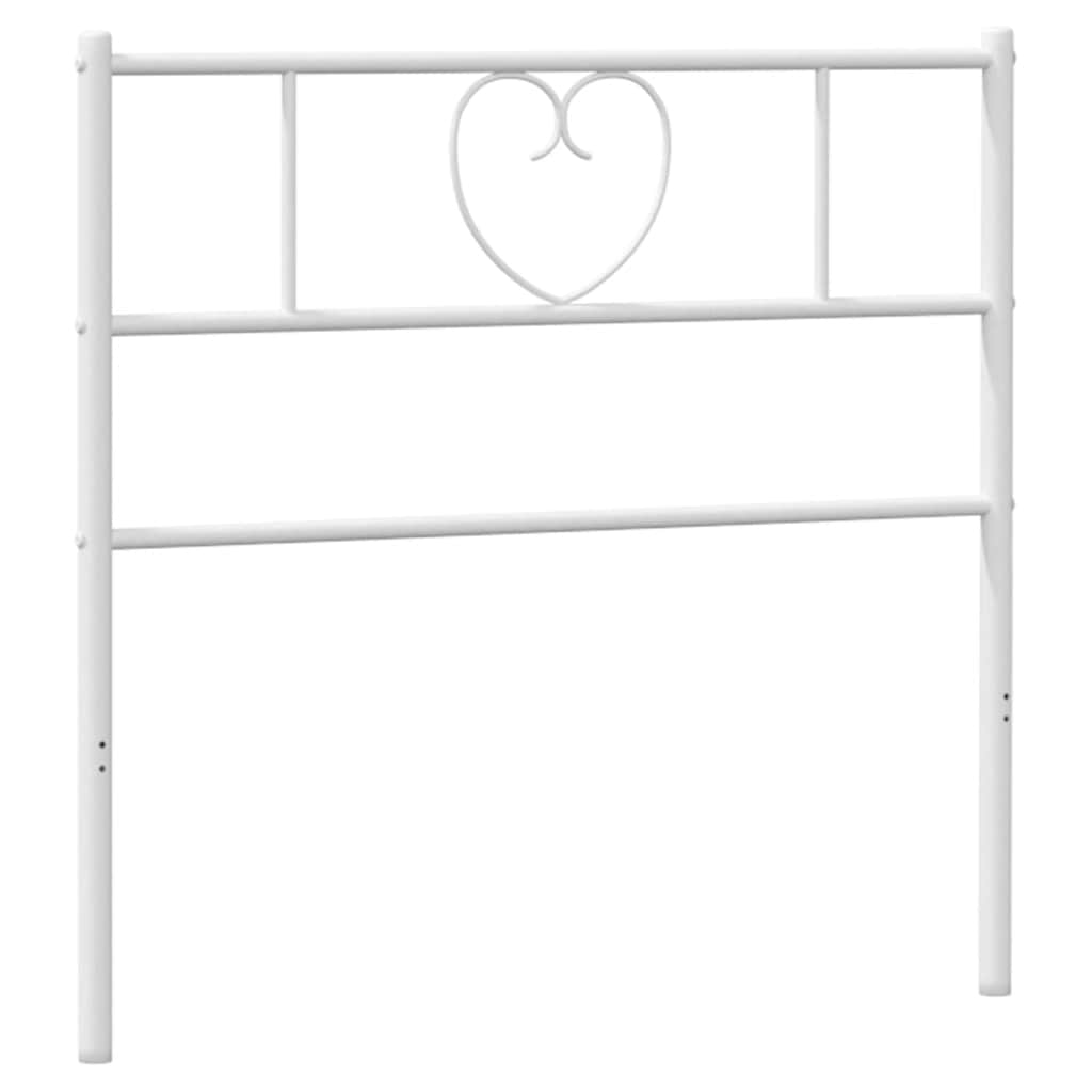Vidaxl vervangend hoofdbord 75 cm metaal wit