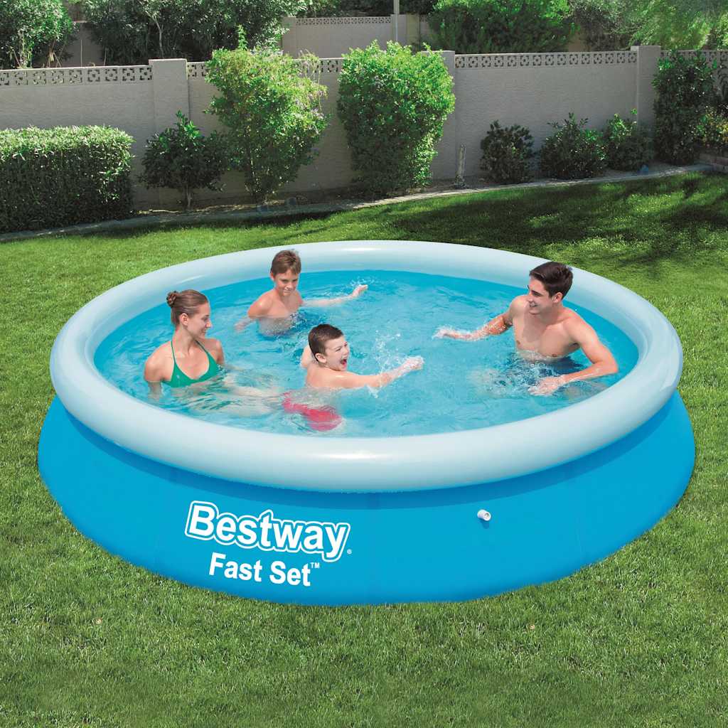 Bestway fast set swimmingpool oppustelig rund 366x76 cm 57273