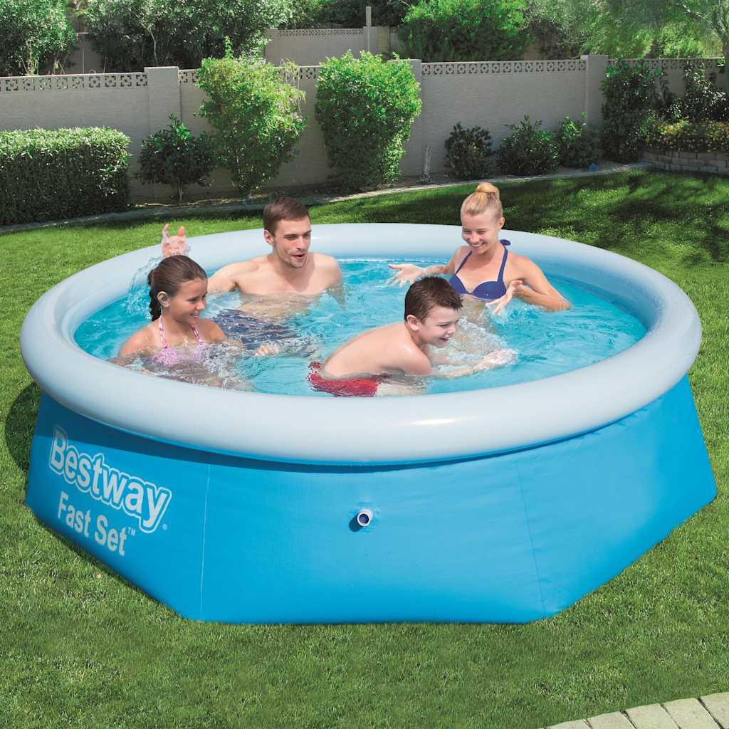 Bestway hurtigsæt swimmingpool oppustelig rund 244x66 cm