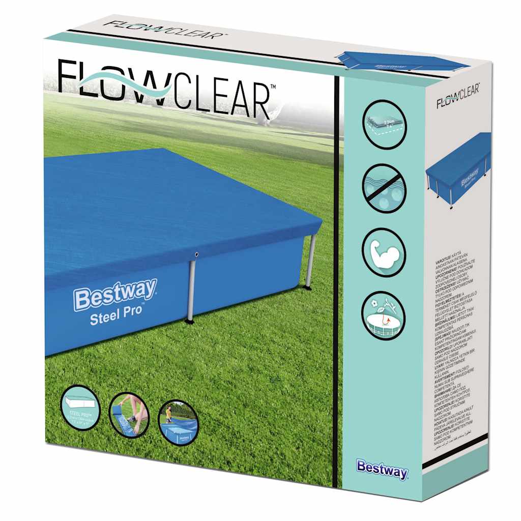 Bestway poolovertræk flowclear 221x150 cm