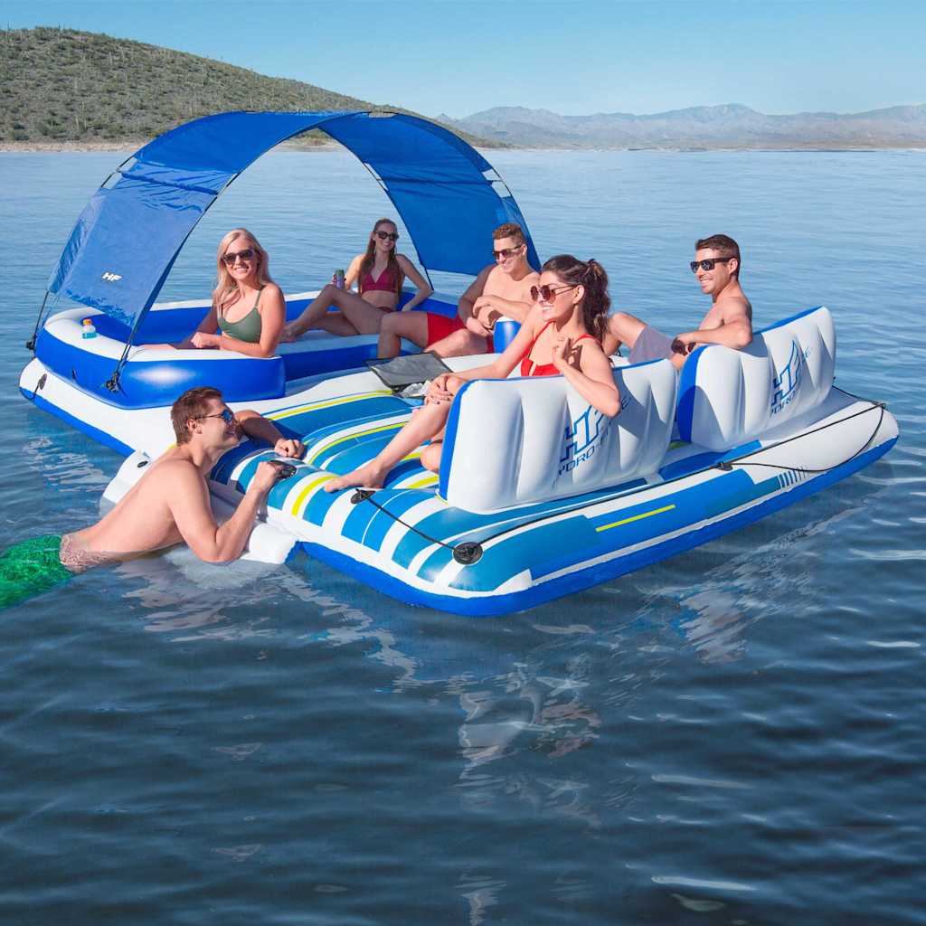 Bestway flydende ø tropisk brise 389x274 cm 43105