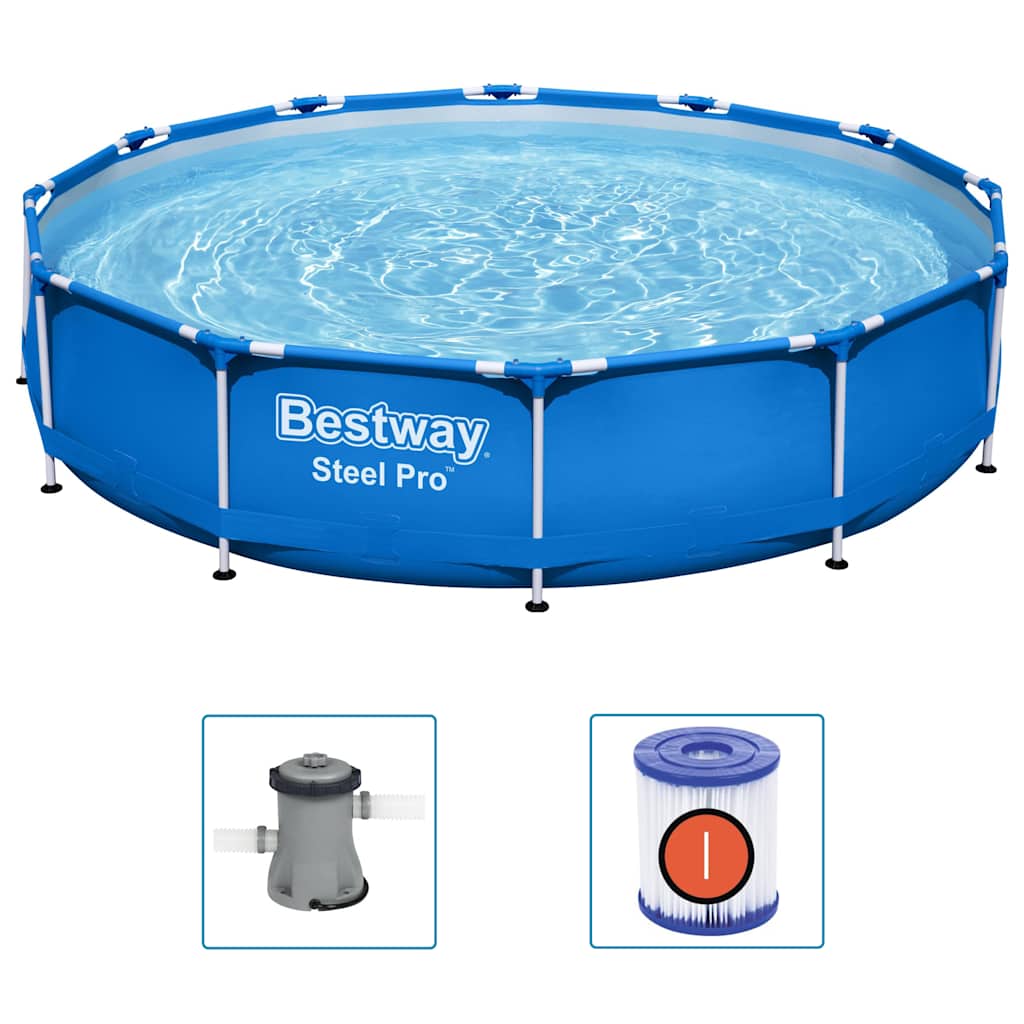 Bestway stål pro swimmingpool stel 366x76 cm