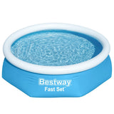Bestway hurtigsæt swimmingpool oppustelig rund 244x66 cm