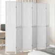 Vidaxl kamerscherm met 6 panelen massief paulowniahout wit