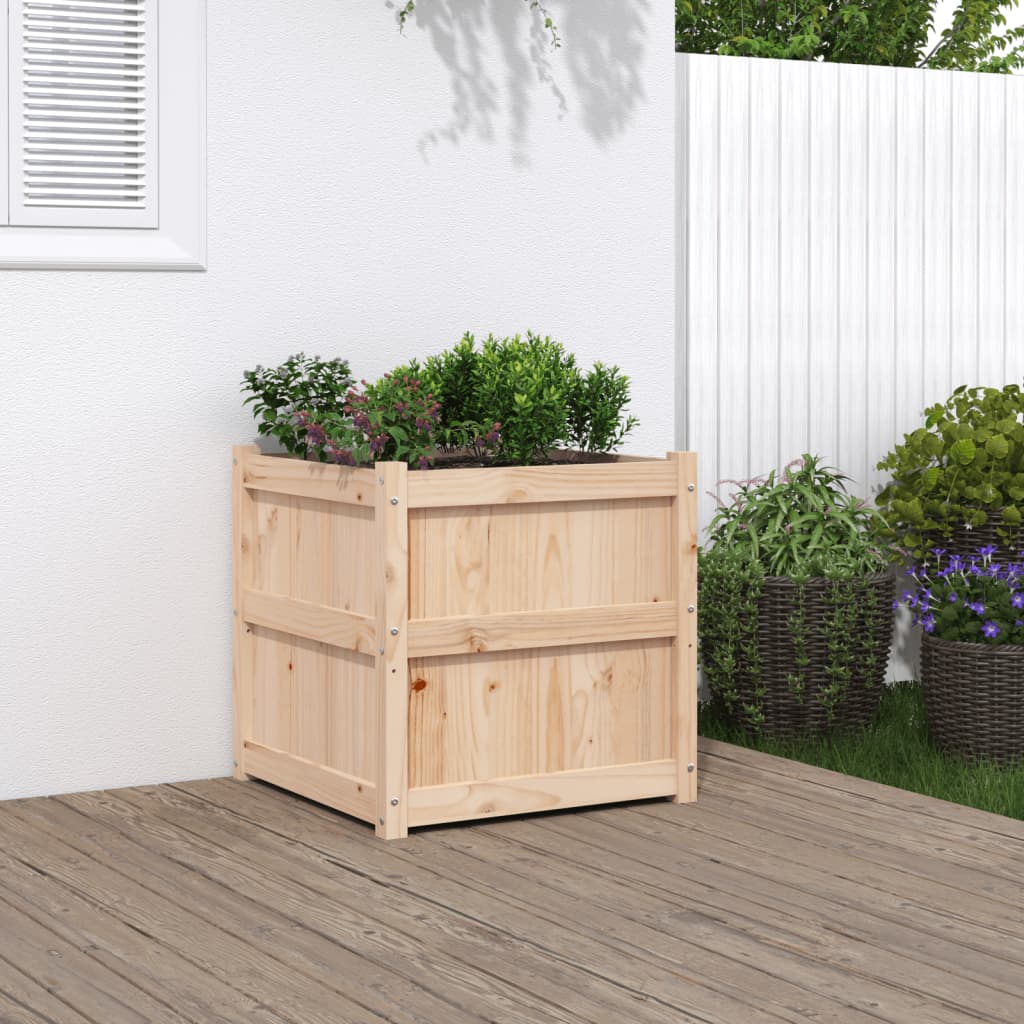 Vidaxx plantekasse 60x60x60 cm massivt fyrretræ