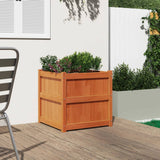 Vidaxx plantekasse 60x60x60 cm massiv fyrretræ, vask brun