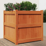 Vidaxx plantekasse 60x60x60 cm massiv fyrretræ, vask brun