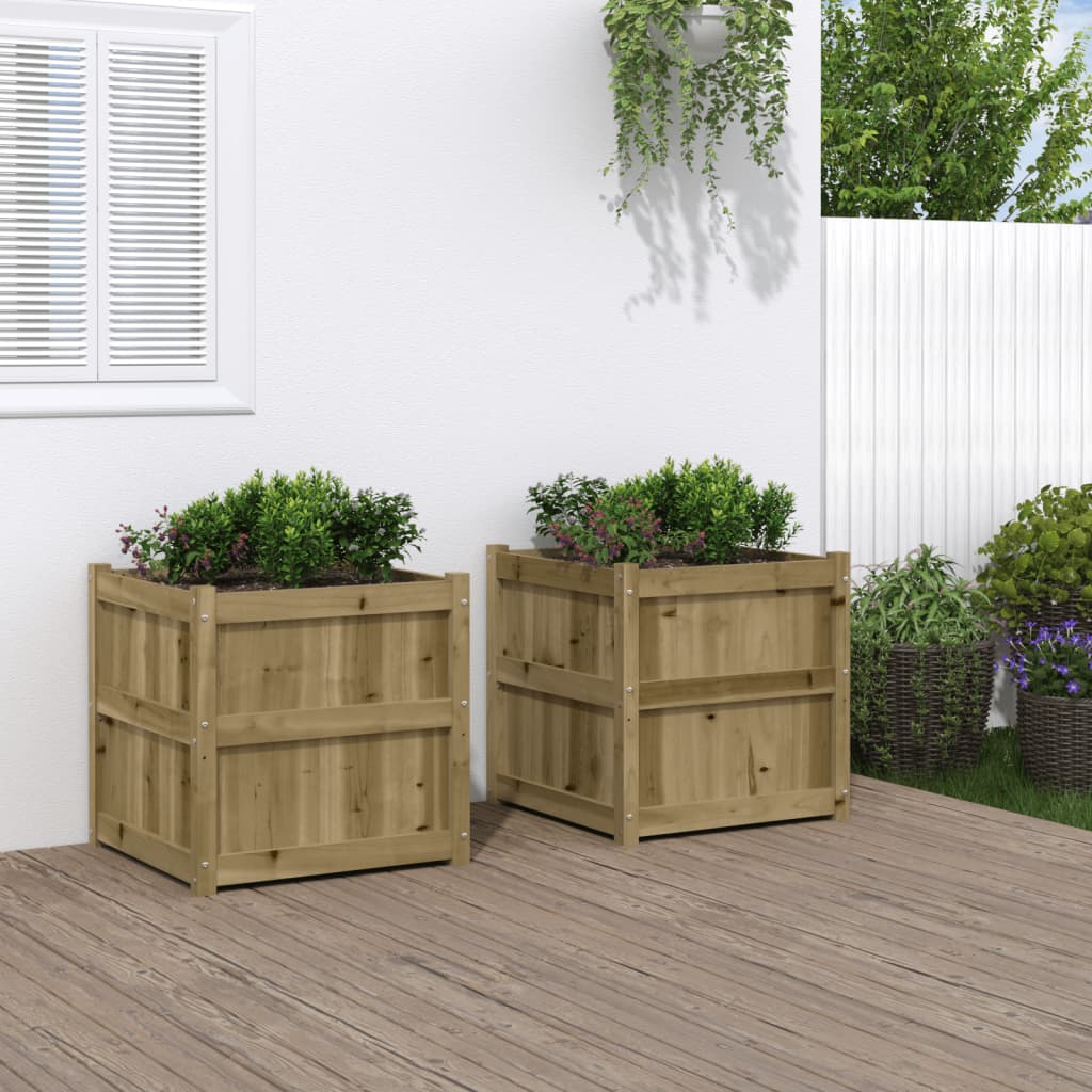 Vidaxl plantekasser 2 cm imprægneret træ