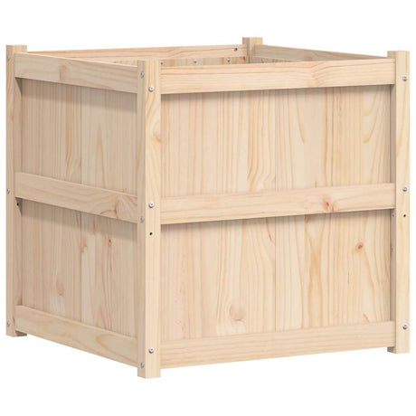Vidaxx plantekasse 70x70x70 cm massivt fyrretræ