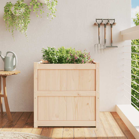 Vidaxx plantekasse 70x70x70 cm massivt fyrretræ