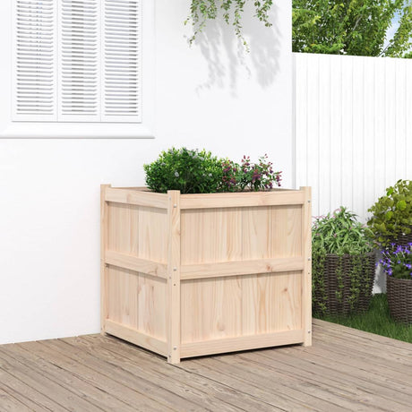 Vidaxx plantekasse 70x70x70 cm massivt fyrretræ