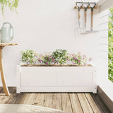 Vidaxx plantekasse 90x31x31 cm massiv fyrretræ hvid