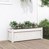 Vidaxx plantekasse 90x31x31 cm massiv fyrretræ hvid