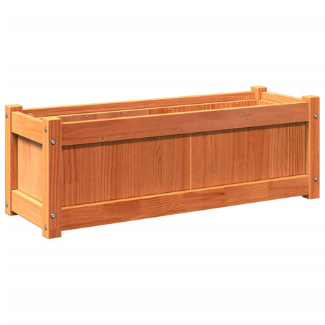 Vidaxx plantekasse 90x31x31 cm massiv fyrretræ, vask brun