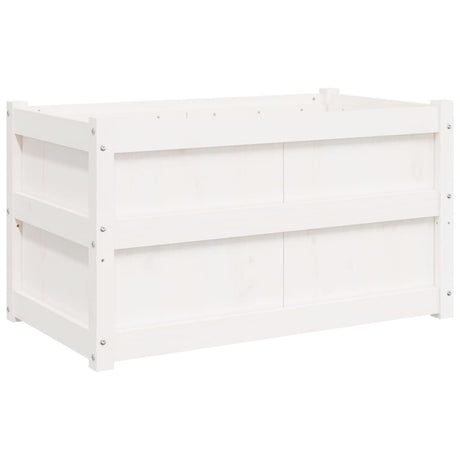 Vidaxx plantekasse 90x50x50 cm massiv fyrretræ hvid