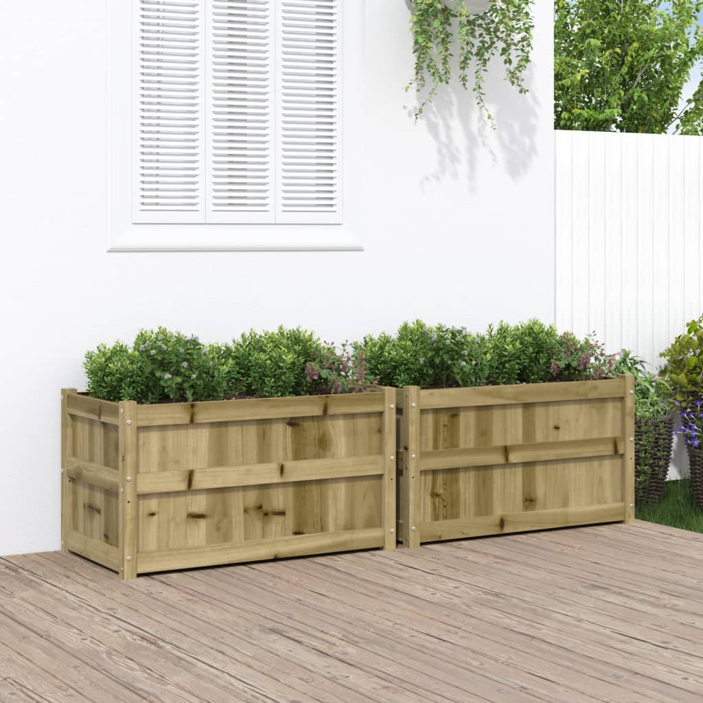 Vidaxl plantekasser 2 cm imprægneret træ