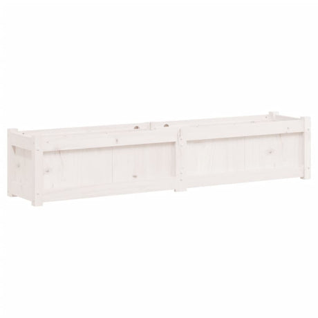 Vidaxx plantekasse 150x31x31 cm massiv fyrretræ hvid