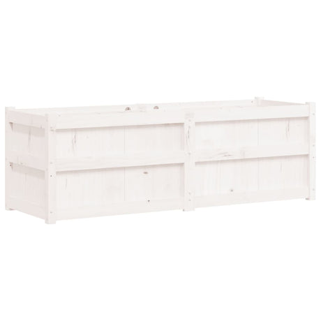 Vidaxx plantekasse 150x50x50 cm massiv fyrretræ hvid