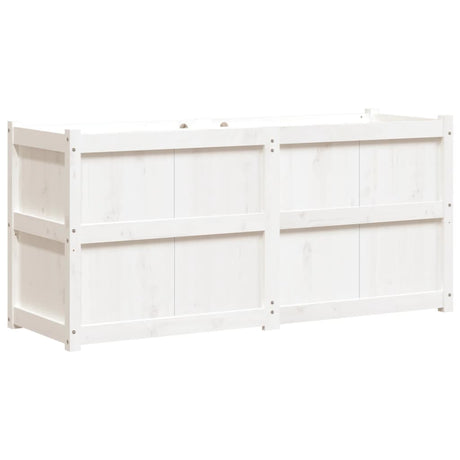 Vidaxx plantekasse 150x50x70 cm massiv fyrretræ hvid
