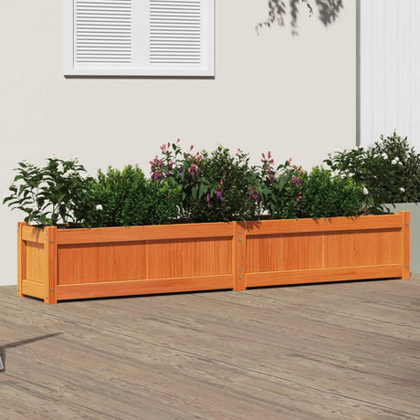 Vidaxx plantekasse 180x31x31 cm massiv fyrretræ, vask brun