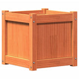 Vidaxx plantekasse 40x40x40 cm massiv fyrretræ, vask brun