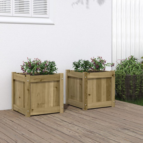 Vidaxl plantekasser 2 cm imprægneret træ