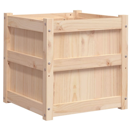 VidaXL plantekasse 50x50x50 cm massivt fyrretræ