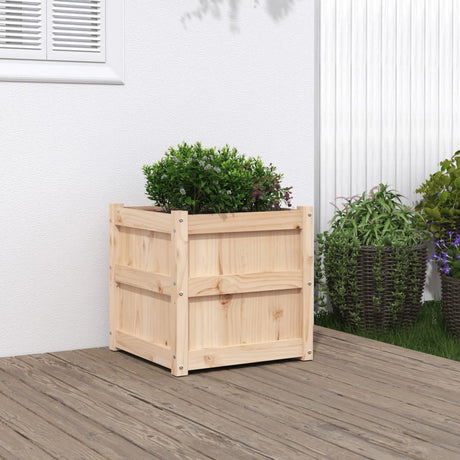 VidaXL plantekasse 50x50x50 cm massivt fyrretræ